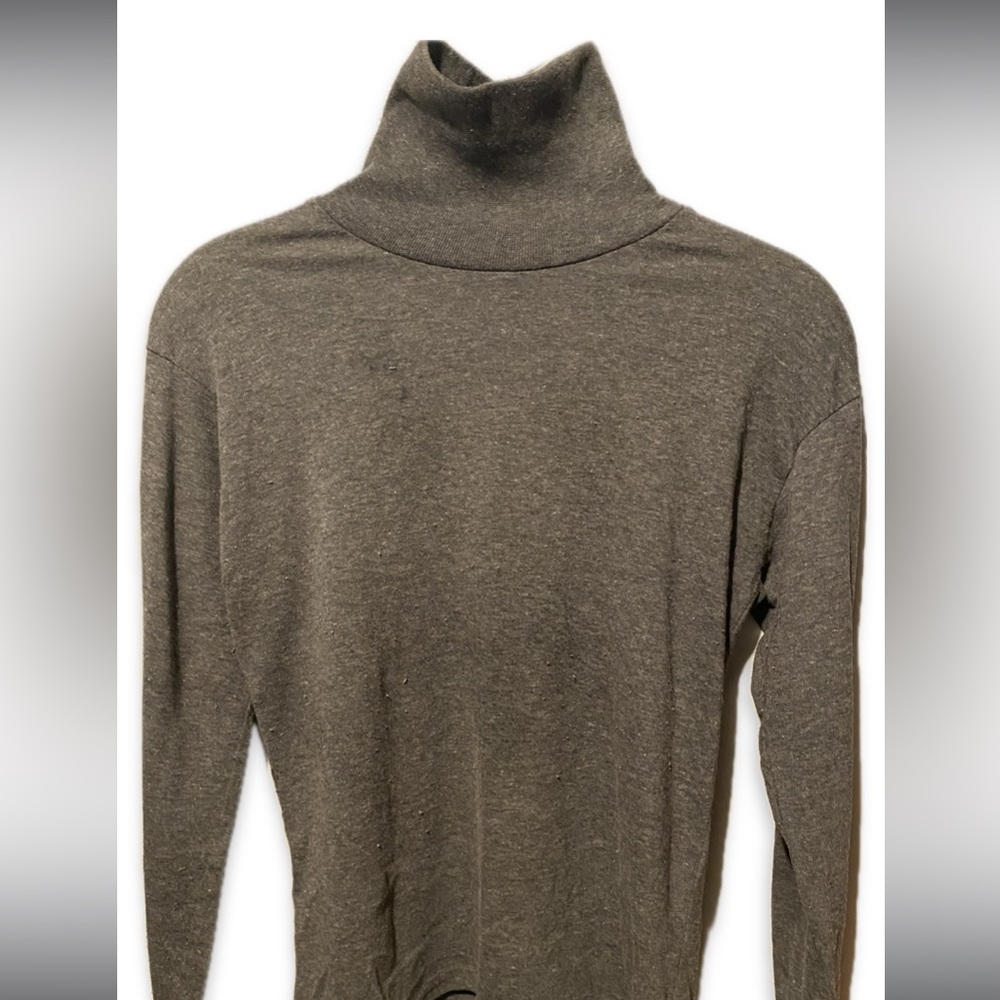 Mac Henry Originals Fitted Long Sleeve Turtleneck Size 16/18, Grey